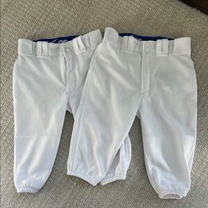 Mizuno Kids White Baseball Pants